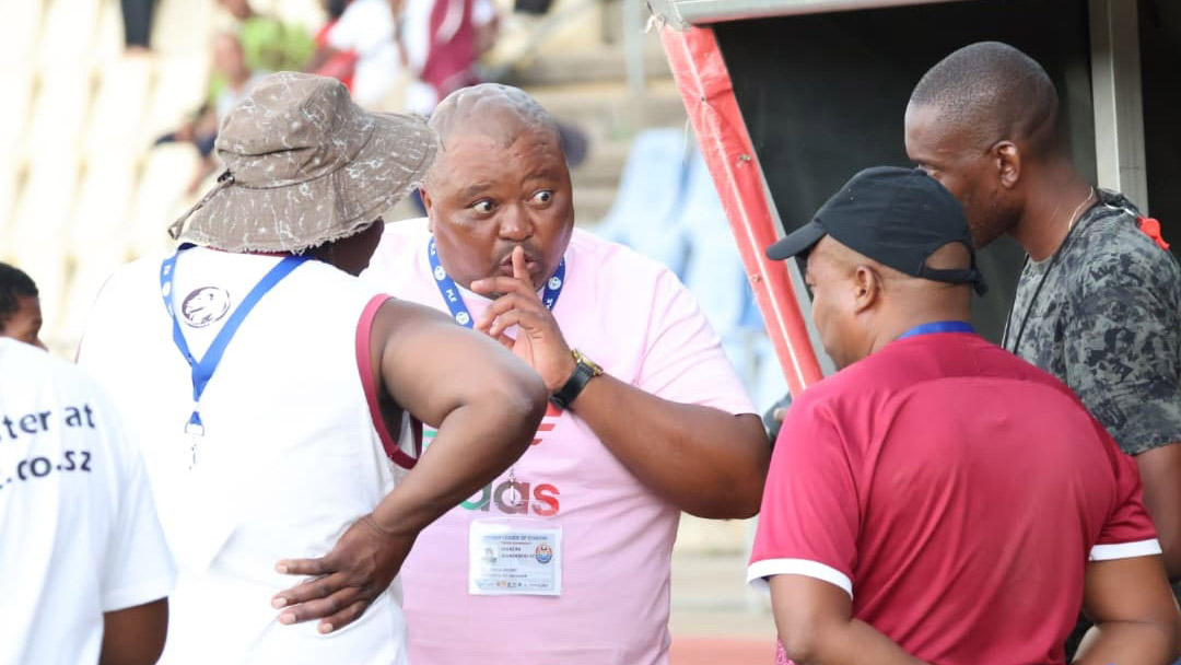 Manzini Wanderers' technical spent a lengthy spell at their dugout after their 1-4 loss to Tabankulu Celtics.
