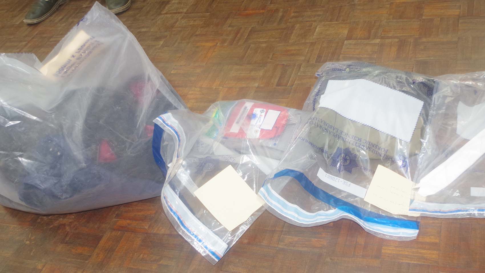 The bush knife, Okapi knife and clothing that were detained pending finalisation of the matter.
