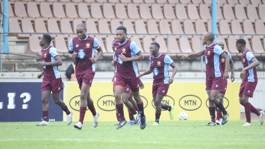 Young Buffaloes players celebrating one of their goals. (Pic: Nimrod Hlophe)