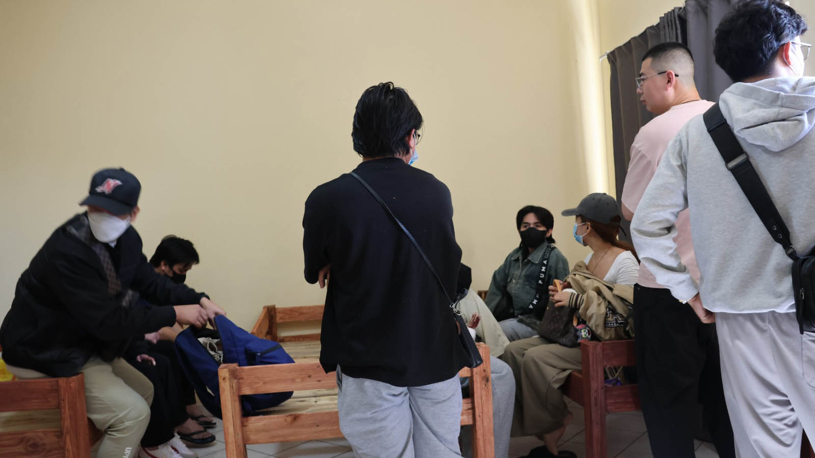 Some of the foreign nationals who were arrested at Umushi Wenkosazane Resort on Friday.