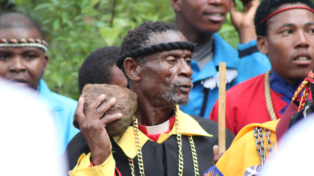 In the realm of the spirit, even stones seemed to play a role in the cleansing ritual.