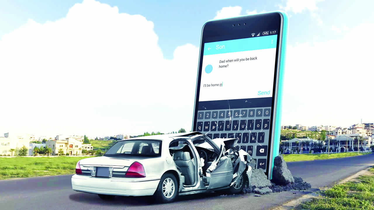 Put that cellphone down while drivingu2026 save a life on the road!