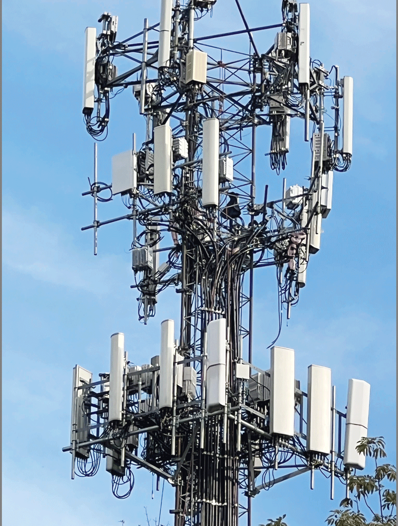 The signal tower serving new communities across the Mbabane hills
