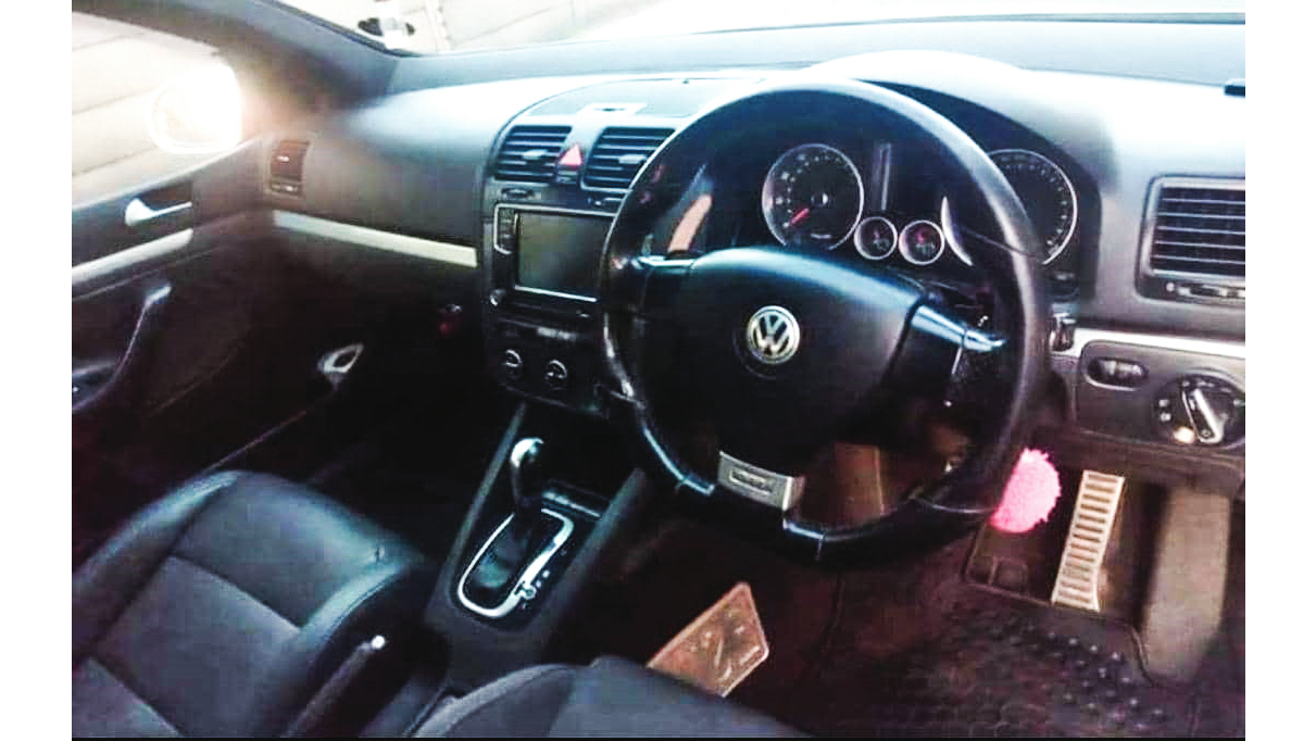 Inside, the Silver Fox has a sleek interior which is ideal for a VW Golf 5.