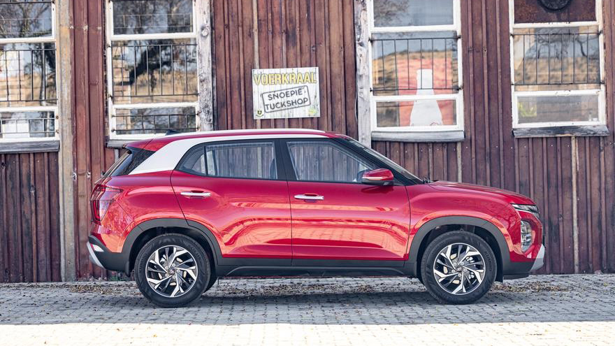 The Creta's ground clearance is 20cm and the wheels are definitely more suited to dirt and gravel than the race track.