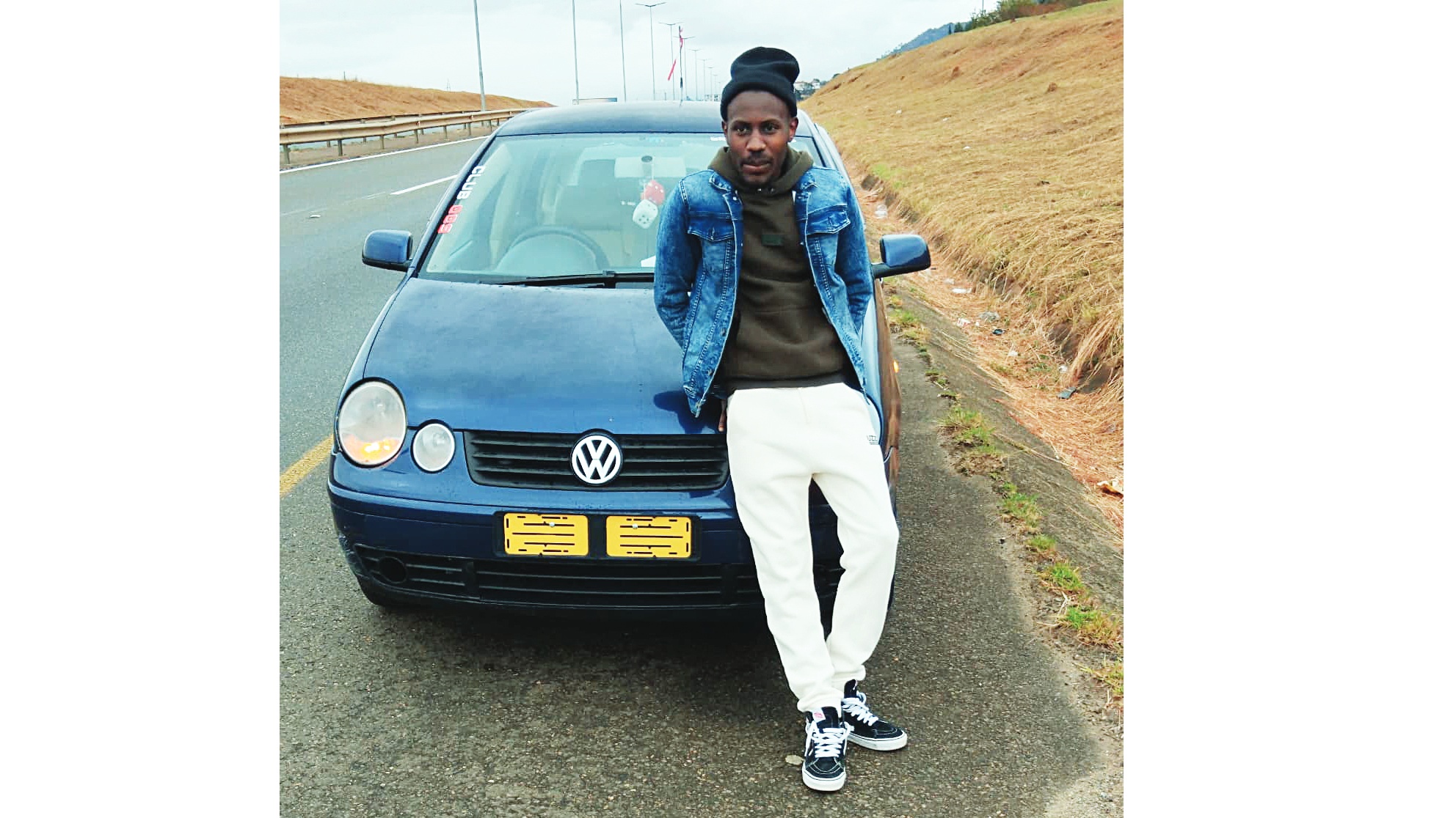 Melusi Nxumalo, the proud owner of a navy-blue VW Polo 4, a car that has been more than just a ride for the past three years. (Courtesy pics)