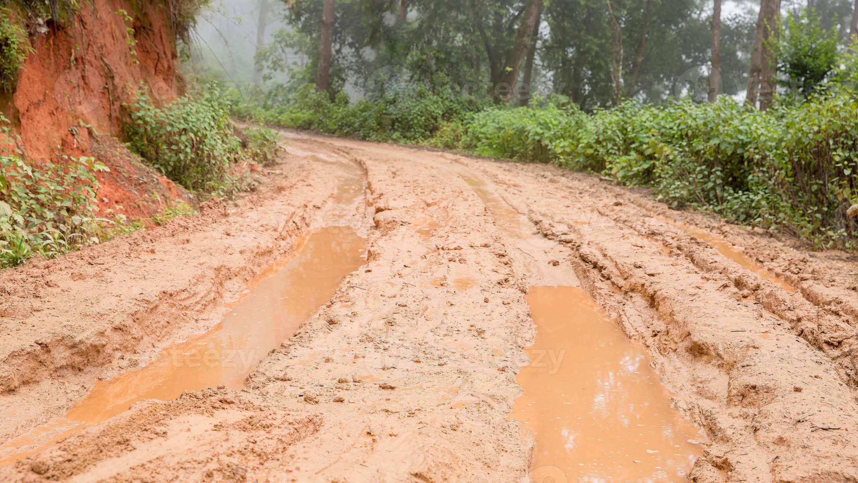 Some areas in the country have muddy roads that need you to be very careful when driving on them.