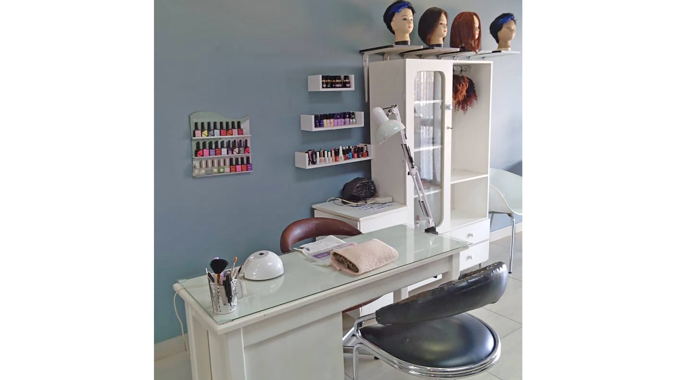 The manicure and pedi corner u2013 where self-care meets a splash of style.