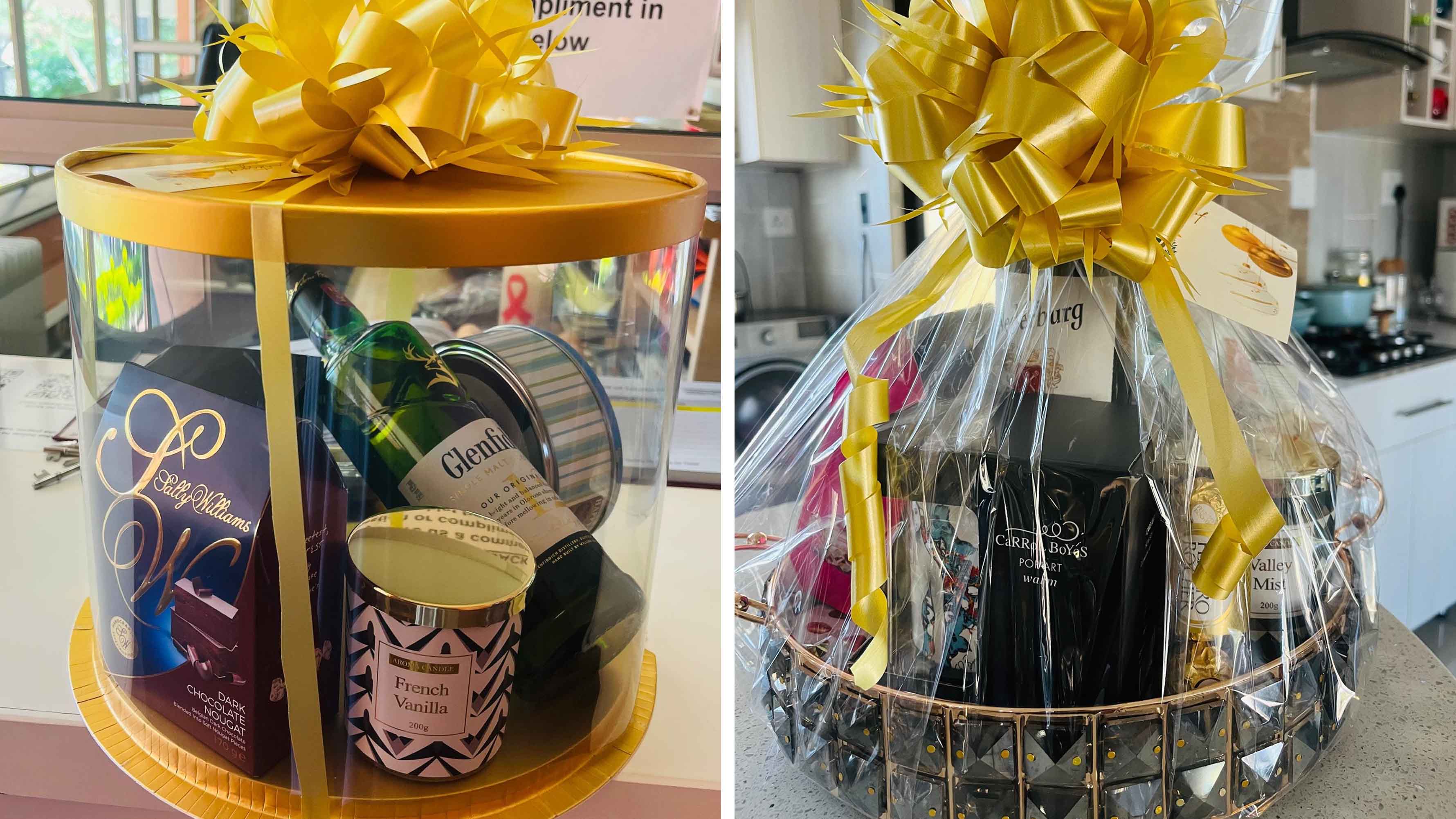Each hamper can be tailored to suit your brandu2019s personality, complete with ribbon colours, branded tags or even a personalised message card.