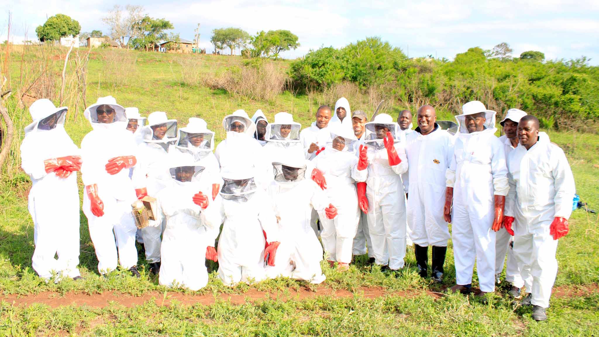 Extension officers and FAO officials gathered in Siteki during their training on beekeeping. (Pics: FAO)