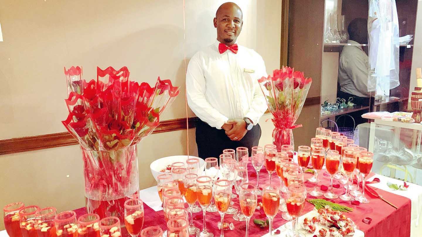 A warm welcome awaits with refreshing drinks and a signature George Hotel touch.