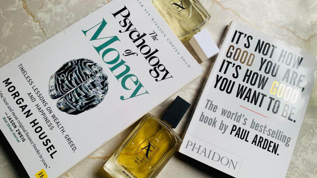 Khethokuhle Nxumalo is currently reading these books to keep himself motivated. (Courtesy pics)