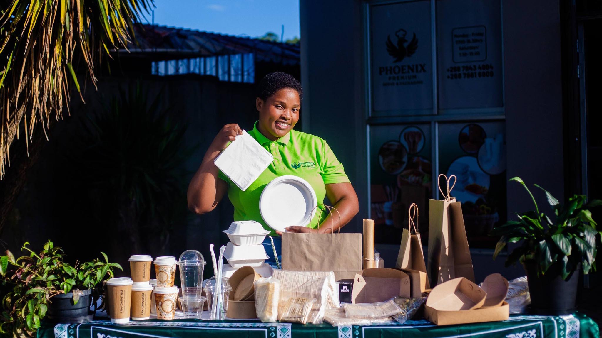 A variety of takeaway packaging solutions available at Mbabane Industrial Site ahead of the busy festival season.