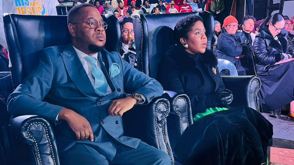Hope Restoration Churchu2019s Founder, Senior Prophet Elijah Fire with Prophetess Feziwe Mkhatshwa. (Courtesy pics)