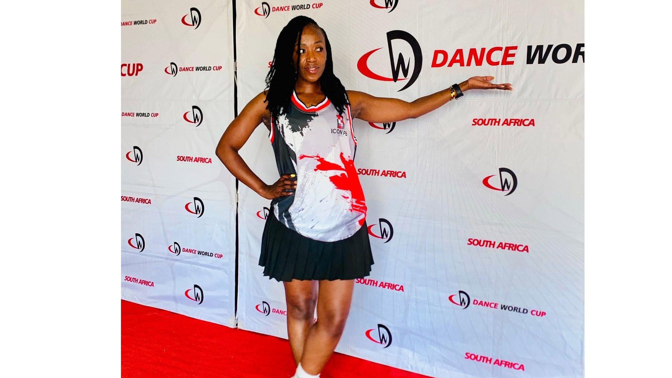 Talent ‘n’ Motion Founder Velile Dube at the Dance World Cup Qualifiers. 