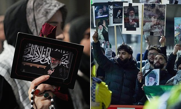  Protesters clash with mourners