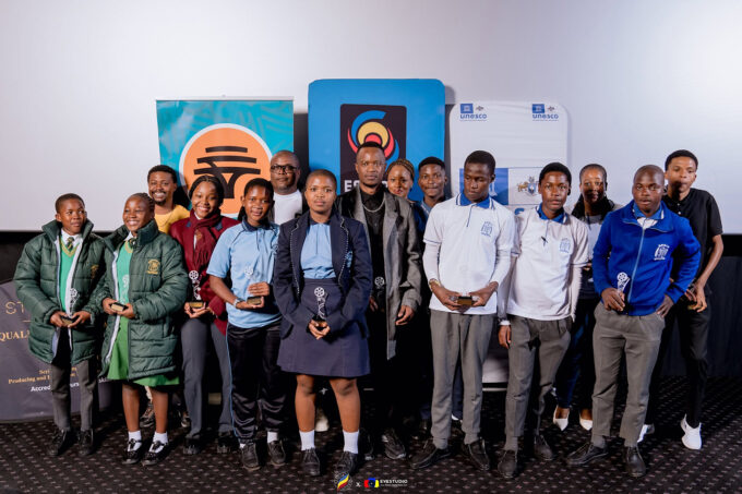 Pupils from the winning schools during the prize presentation in May. (PIC: ESCCOM FACEBOOK PAGE)