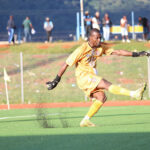 ‘Birds’ goalkeeper Sandanezwe Mathabela is allegedly yet to sign a new contract. (Pic: Nimrod Hlophe)