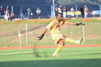 ‘Birds’ goalkeeper Sandanezwe Mathabela is allegedly yet to sign a new contract. (Pic: Nimrod Hlophe)