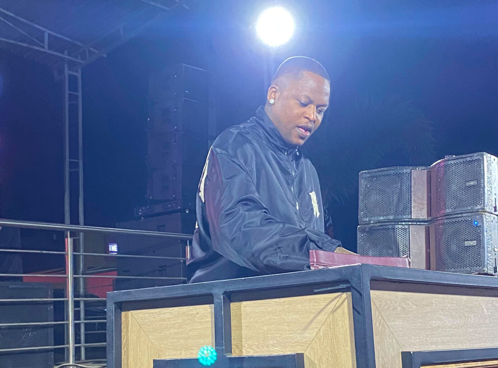 Oscar Mbo on the ones and twos.(Courtesy pics)