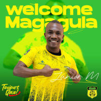 DRC giants AS Maniema Union have officially unvailed former Royal Leopard talisman Junior 'Shisa Gesi' Magagula. (Pic:AS Maniema FB Page)
