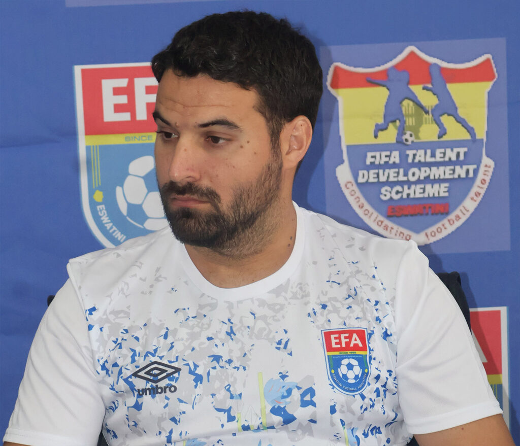 Eswatini TDS Programme tactician Tomeu Perello Palou from Spain was unveiled yesterday at Sigwaca House. (Pics: Ntombikayise Gwebu)