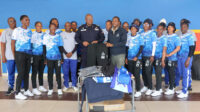 Royal Flames with their principals before the journey to Zimbabwe. (Pic: Royal Eswatini Police)