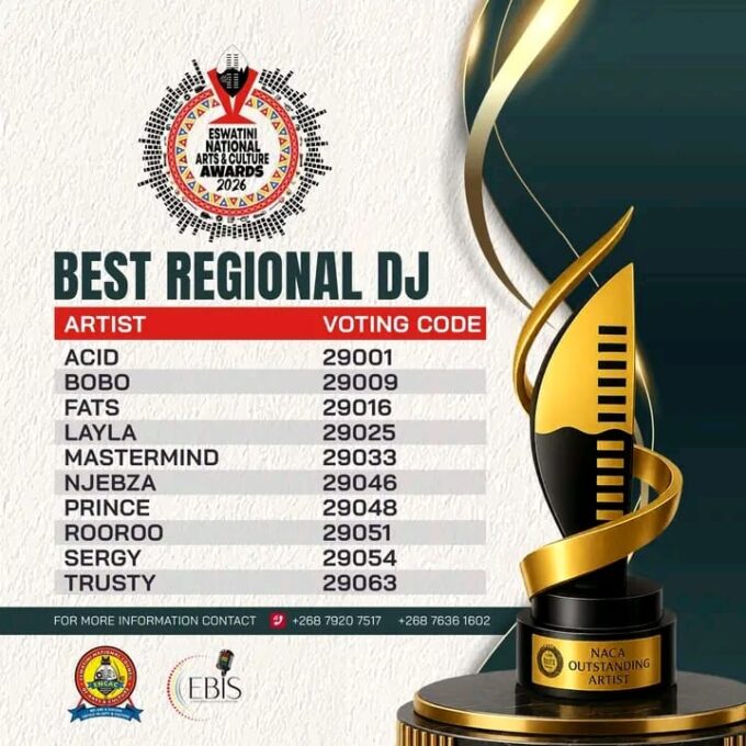 The final list of the best DJ category nominees.