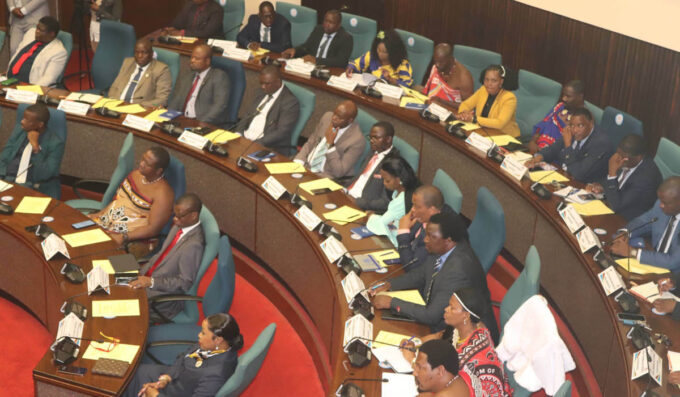 Some members of parliament during one of the sittings, however the article is not reffered to them. (File pics)