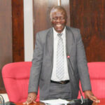 Minister for Justice and Constitutional Affairs Prince Simelane gestures in Parliament yesterday.