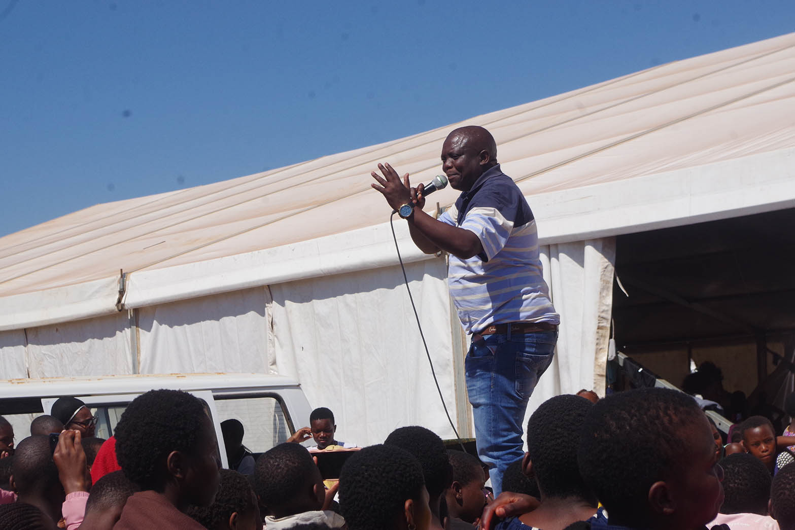 Well-known comedian Jacob Shongwe, whose stage name is Gedlembane.