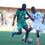 Green Mamba's Njabulo 'Magwegwe' Magagula in a fierce battle for the ball against Quality 'Mashimeni' Dlamini. The two sides now know their 2026/27 TotalEnergies CAF interclub competitions opponents. (Pic:Nimrod Hlophe)
