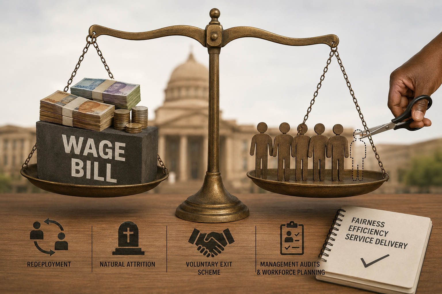 Hardly a year after deciding against implementing the Enhanced Voluntary Early Retirement Scheme (EVERS), government feels there is still a need to cut the number of its employees and reduce the wage bill.