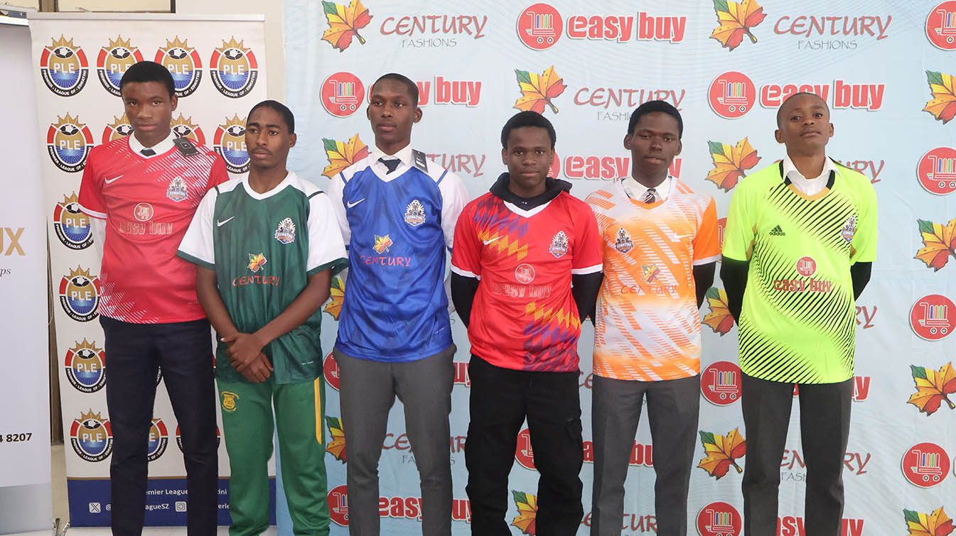 The pupils parading their 2026 Eswatini Children’s Cup new kits courtesy of Easy Buy Supermarkets and Century Fashion. (Pics: Machawe Fakudze)