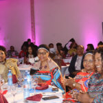 Inkhosikati LaMatsebula (2nd L) sharing a light moment with Senator Sylvia Mthethwa (L), Minister for Tourism and Environmental Affairs Jane Simelane (2nd R) and the Host, Managing Director and Founder of The African Storyteller, Thuli Phiri yesterday. (Pic: Phesheya Simelane)