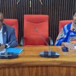 Senators Celumusa Mdvoti and Sicelo Dlamini folloiwng the proceedings.