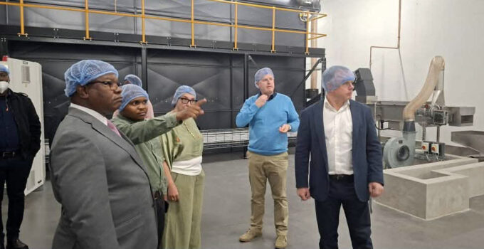 During a visit to the nearly completed processing facility in Matsapha on Monday, Minister of Commerce, Industry and Trade Manqoba Khumalo welcomed the investment, describing it as a strategic addition to the country's manufacturing and export base. (Pics: Ministry of Commerce, Industry and Trade)