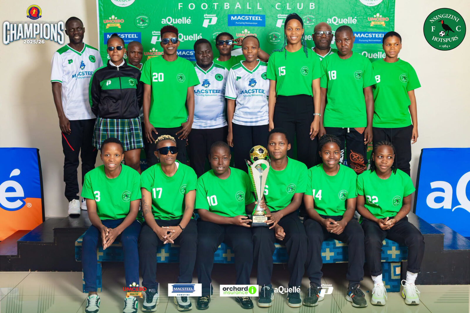 Nsingizini Hotspurs Ladies have been drawn in Group B with Mamelodi Sundowns. (Pic:Nsingizini Hotspurs Ladies)
