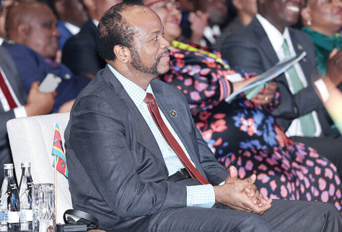 His Majesty King Mswati III following proceedings during the 46th SADC Summit in Durban yesterday. The King urged SADC leaders to ensure that smaller landlocked Member States are fully integrated into the North–South Economic Corridor. (Pics: State Photographer)