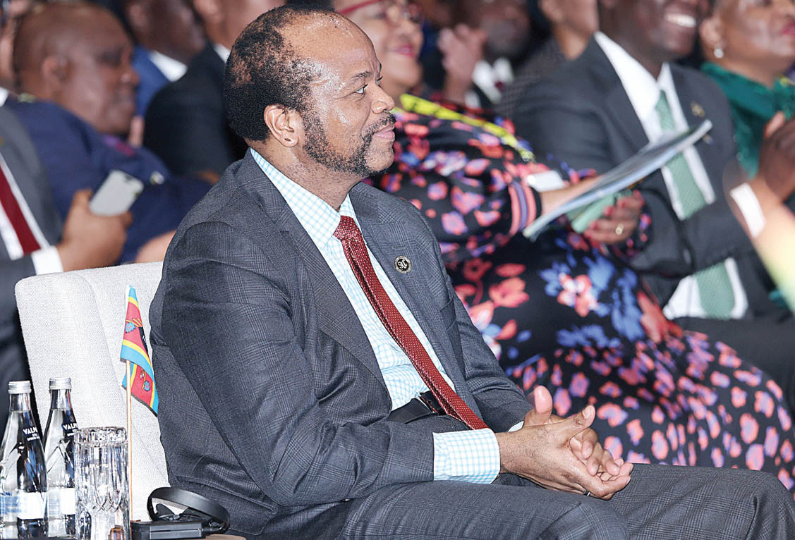 His Majesty King Mswati III following proceedings during the 46th SADC Summit in Durban yesterday. The King urged SADC leaders to ensure that smaller landlocked Member States are fully integrated into the North–South Economic Corridor. (Pics: State Photographer)