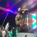 South African award winning Hip hop superstar,Cassper Nyovest performing this past Saturday in Siteki.(Pics: ESPINHO FACEBOOK PAGE)