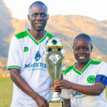 Nsingizini Hotspurs Ladies Coach Tobias Ntuli (L) and Captain Nomfundo Bhembe. (Pic: Nsingizini Hotspurs Ladies)