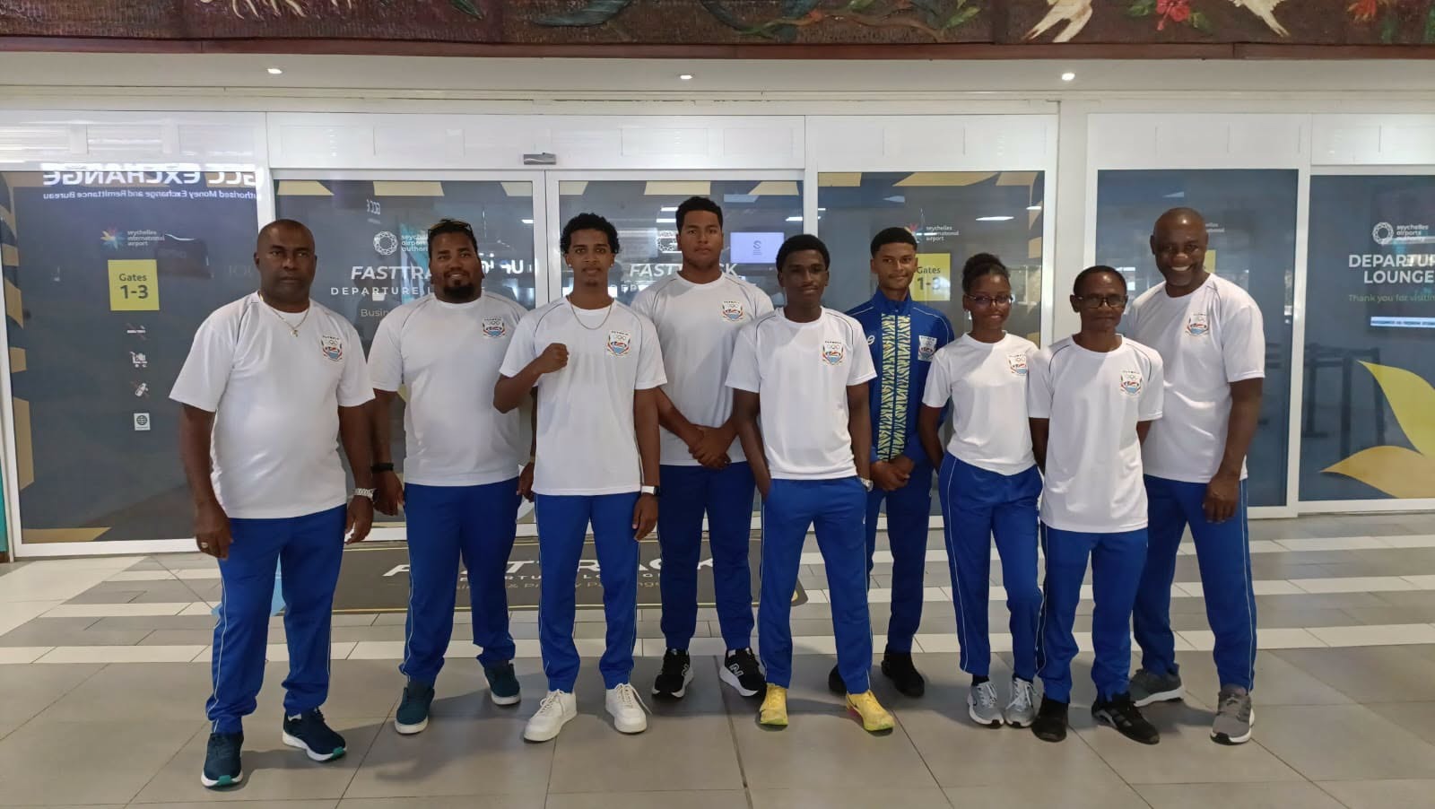 Team Seychelles has arrived in the Kingdom of Eswatini ahead of the inaugural National Youth Games. (Pic: Seychelles Nation Newspaper)