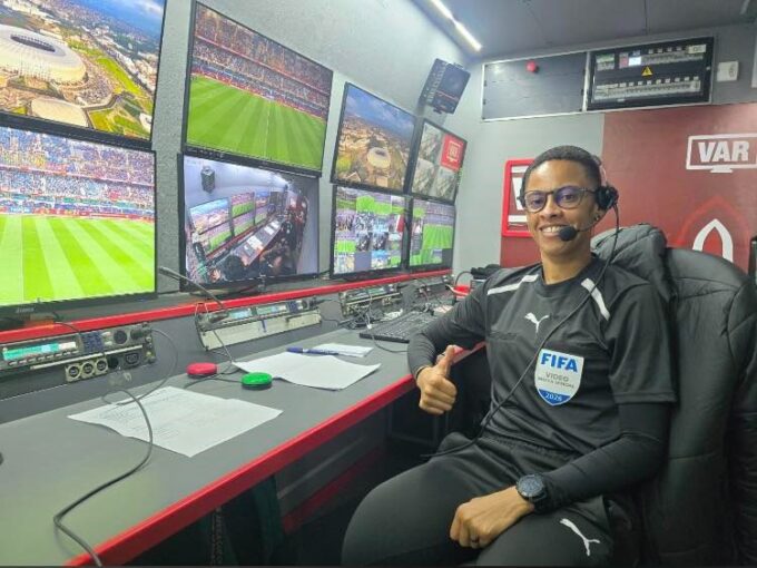 Eswatini VAR specialist Letticia Viana.