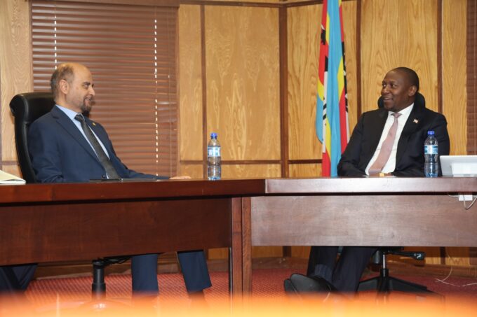 Prime Minister Russell Mmiso Dlamini and OPEC Dr Abdulhamid Alkhalifa.