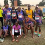 Some emaSwati with their medals during a recent edition of the Comrades Marathon. (File pic)