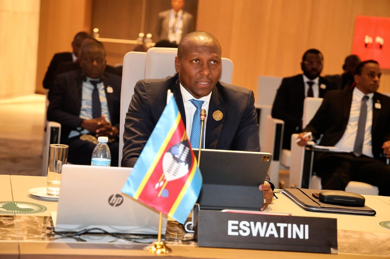 Prime Minister Russell Dlamini representing Speaking on behalf of His Majesty King Mswati III.
