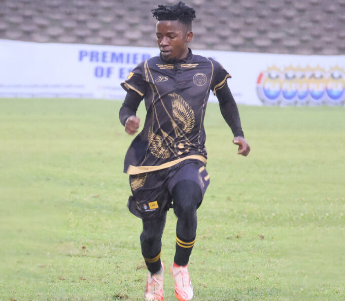 Mbabane Highlanders’ Sphiwe Cele.