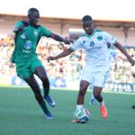 Nsingizini Hotspurs' Quality 'Mashimeni' Dlamini tries to protest his ball as Njabulo 'Magwegwe' Magagula of Green Mamba closes in.(File pic)