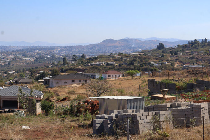 Some of the structures within Remainder Farm 9 of Moneni belonging to Tisuka TakaNgwane. Most of the structures are new and were built within the past five years.